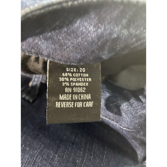 Standards and Practices S&P Jeans Womens 20 x 32 Blue Denim Flare - Picture 6 of 8